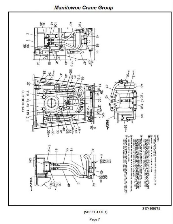 Manitowoc Cranes PM 84784 000 RT750 Spare Parts Manual PDF 2