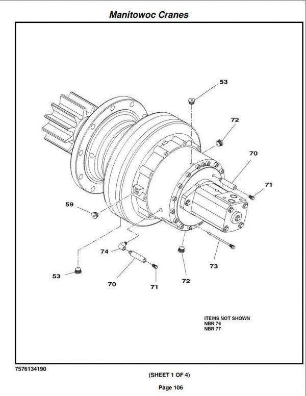 Manitowoc Cranes PM RT650E 000 RT650E Spare Parts Manual PDF 2