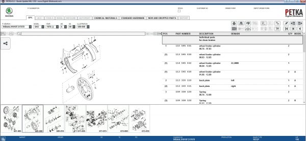 PETKA 8.3 Volkswagen Seat Skoda Audi Commercial Vehicles Porsche 08.2021 Spare Parts Catalog DVD 10