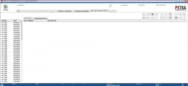 PETKA 8.3 Volkswagen Seat Skoda Audi Commercial Vehicles Porsche 08.2021 Spare Parts Catalog DVD 12