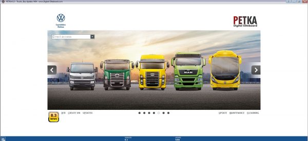 PETKA 8.3 Volkswagen Seat Skoda Audi Commercial Vehicles Porsche 08.2021 Spare Parts Catalog DVD 3