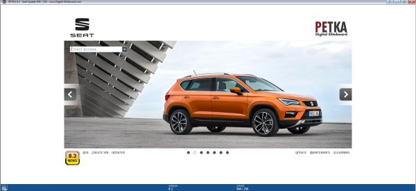 PETKA 8.3 Volkswagen Seat Skoda Audi Commercial Vehicles Porsche 08.2021 Spare Parts Catalog DVD 7