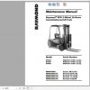 Raymond 3 Wheel Sit down Counterbalanced Lift Truck RTW 30 35 40 Schematics Maintenance Parts Manual 2