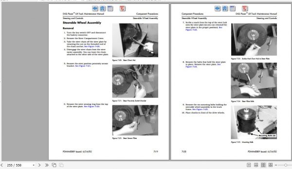 Raymond EASi Pacer Lift Truck R30 R35 R40 R50 Schematics Maintenance Parts Manual 4
