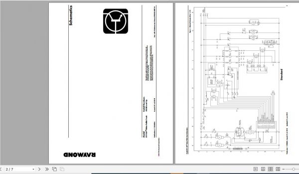 Raymond ELF Rider Pallet Truck 019 Schematic Maintenance Parts Manual 4