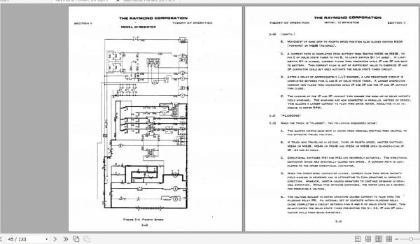 Raymond Forklift Reach 20 Operation Maintenance Parts Manual 4