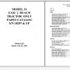 Raymond Forklift Reach 31 EASi2 Operation Maintenance Parts Manual 3