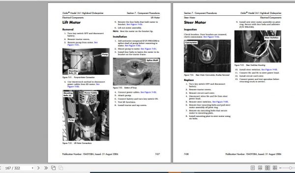 Raymond Gofer High level Order Pick 261 Schematic Maintenance Parts Manual 4