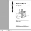 Raymond Gofer Order Pick 212 218 233 Schematic Maintenance Parts Manual 1