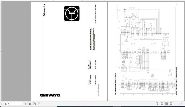 Raymond Gofer Order Pick 212 218 233 Schematic Maintenance Parts Manual 2