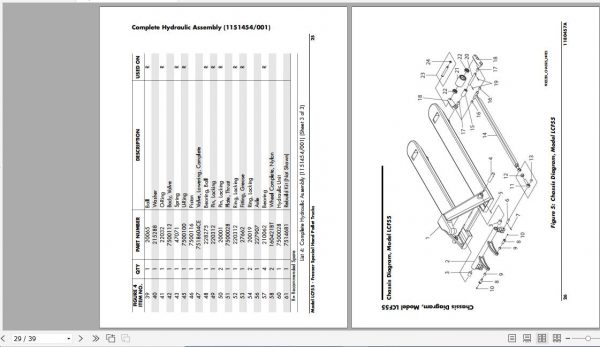 Raymond Hand Pallet Truck LCF55 Owner Operation and Parts Manual 1180457A 3