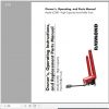 Raymond Hand Pallet Truck LCS80 Owner Operation Parts Manual 1180456A 1
