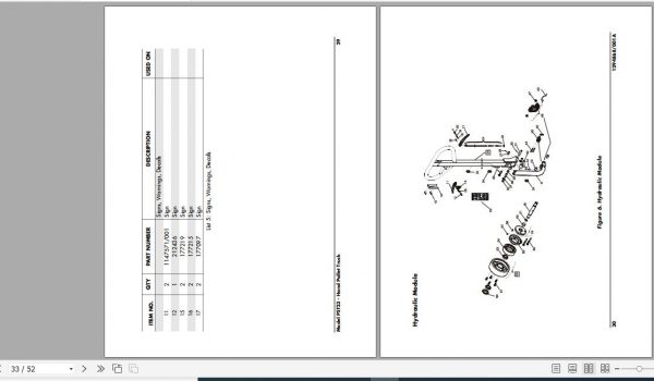Raymond Hand Pallet Truck PST23 Owner Operation Parts Manual 2