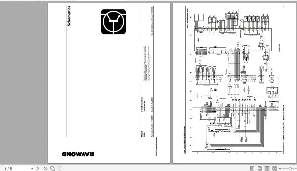 Raymond High Level Order Pick Lift Trucks 5200 Schematic Maintenance Parts Manual 3