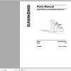 Raymond Order Picker Pallet Truck 8720 Schematic Maintenance Parts Manual 2