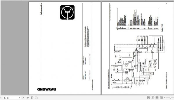 Raymond Reach Fork Truck 7200 7300 7310 Schematics Maintenance Parts Manual 3
