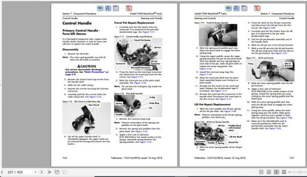 Raymond Reach Fork Truck 7530 Schematics Maintenance Parts Manual 4
