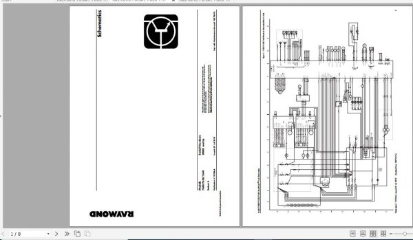 Raymond Reach Fork Truck 7600 7620 7640 Schematics Maintenance Parts Manual 3