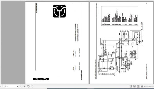 Raymond Reach Fork Truck 7700 7720 Schematics Maintenance Parts Manual 3