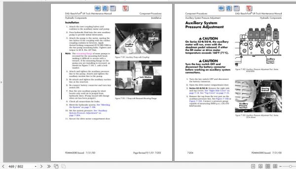 Raymond Reach Fork Truck EZ A ET A ES B ET B DS B DT B EF EZ B DZ B Schematics Maintenance Parts Manual 4