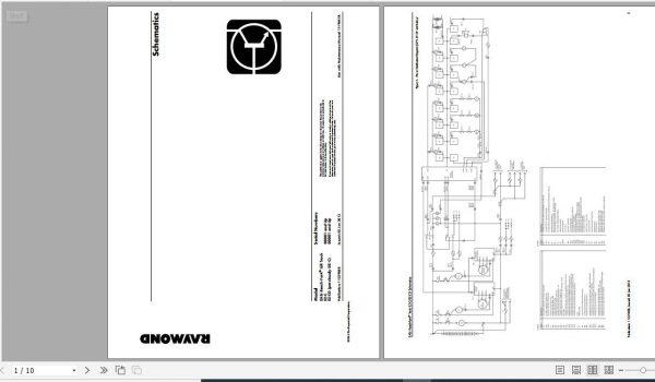 Raymond Reach Fork Truck EZ C EZ CD Schematics Maintenance Parts Manual 2