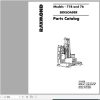 Raymond Side Loader Truck 71B 76 Schematics Maintenance Parts Manual 1