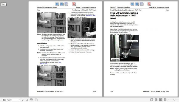 Raymond Sit down Counterbalanced Lift Truck 4700 Schematics Maintenance Parts Manual 4