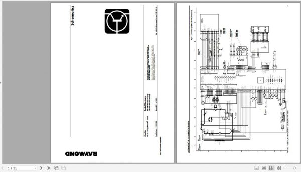Raymond Swing Reach Truck SA SB Schematics Maintenance Parts Manual 3