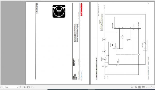 Raymond Walkie Counterbalanced Stacker RCS20 RCS30 RCS40 Schematics Maintenance Parts Manual 3