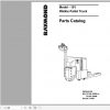 Raymond Walkie Pallet Truck 101 Schematic Maintenance Parts Manual 2