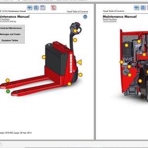 Raymond Walkie Pallet Truck 102XM Schematic Maintenance Parts Manual 1