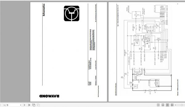 Raymond Walkie Pallet Truck 102XM Schematic Maintenance Parts Manual 2