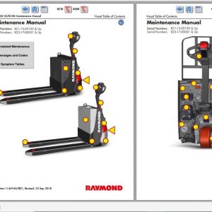 Raymond Walkie Pallet Truck 8250 Schematic Maintenance Parts Manual 1