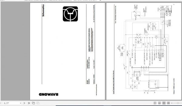 Raymond Walkie Straddle Stacker RAS 20 25 Schematics Maintenance Parts Manual 3