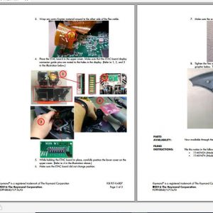 Raymond Walkie Straddle Stacker WLK RSIs Service Information 2