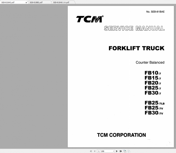 TCM FB25 7 service manual 1