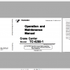 Tadano Crane Carrier TC 4255 1 TC 4255 1 00100 Operation Maintance Manual 1