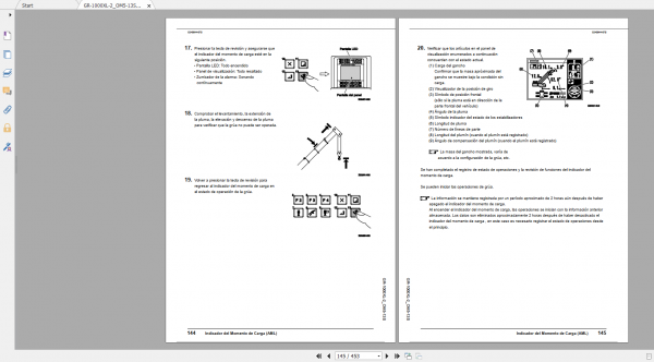 Tadano Rough Terrain Crane GR 1000XL 2 GR 1000 2 00105 Operation Maintance Manual ES 2