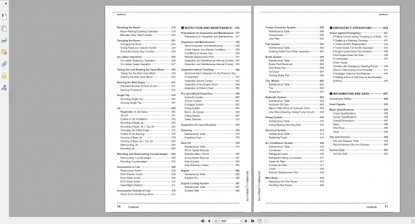 Tadano Rough Terrain Crane GR 1000XL 2 GR 1000 2 00201 Operation Maintance Manual 2