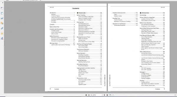 Tadano Rough Terrain Crane GR 1000XL 3 GR 1000 3 00104 Operation Maintance Manual 2