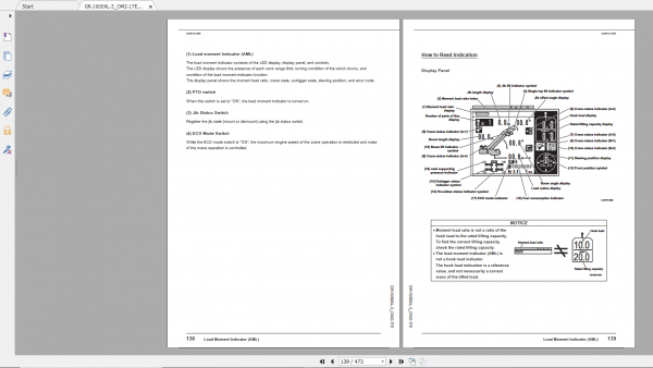 Tadano Rough Terrain Crane GR 1000XL 3 GR 1000 3 00104 Operation Maintance Manual 3