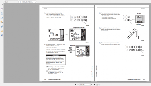 Tadano Rough Terrain Crane GR 1000XL 3 GR 1000 3 00312 Operation Maintance Manual 3