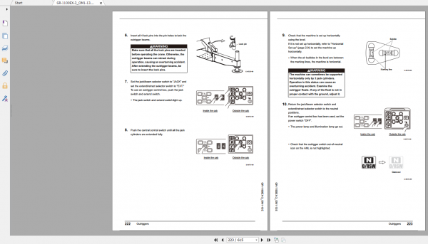 Tadano Rough Terrain Crane GR 1100EX 3 GR 1100E 3 00101 Operation Maintance Manual 3