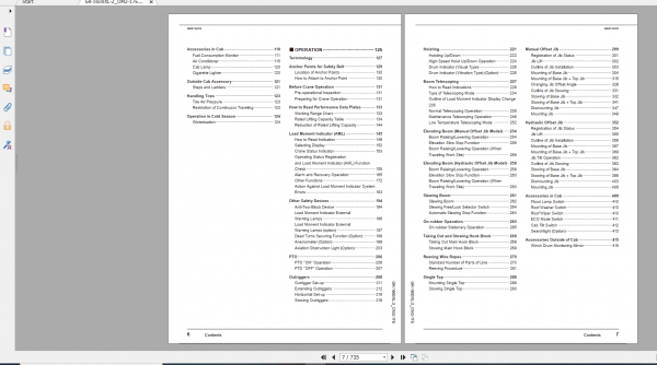 Tadano Rough Terrain Crane GR 1600XL 2 GR 1600 2 00103 Operation Maintance Manual 2