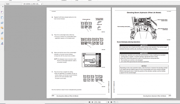 Tadano Rough Terrain Crane GR 1600XL 3 GR 1600 3 00103 Operation Maintance Manual 3