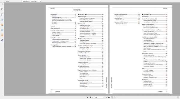Tadano Rough Terrain Crane GR 350XL 3 GR 350 3 00103 Operation Maintance Manual 2