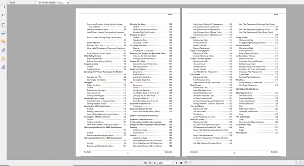 Tadano Rough Terrain Crane GR 450XL 1 GR 450 1 00103 Operation Maintance Manual 2