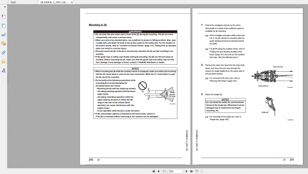 Tadano Rough Terrain Crane GR 500EXL 3 GR 500E 3 00501 Operation Maintance Manual 3
