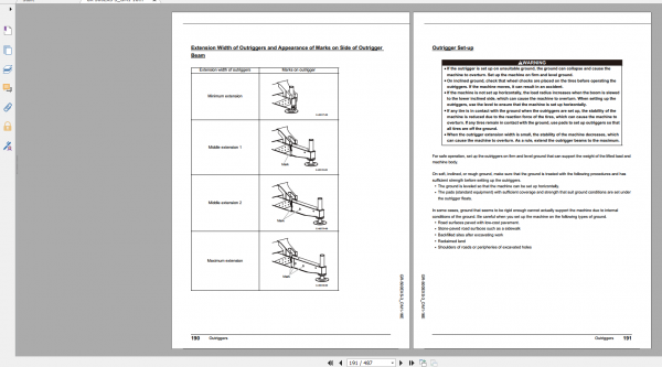 Tadano Rough Terrain Crane GR 500EXS 3 GR 500E 3 00401 Operation Maintance Manual 3