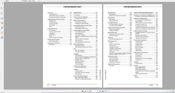 Tadano Rough Terrain Crane GR 500N 2 GR 500N 2 00101 Operation Maintance Manual 3